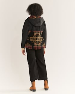ALTERNATE VIEW OF WOMEN'S BLANCA CORDUROY/BERBER FLEECE JACKET IN BLACK/OLIVE CHIEF JOSEPH image number 3