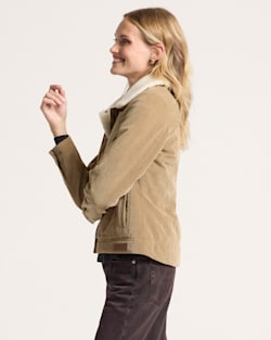 ALTERNATE VIEW OF WOMEN'S WIND RIVER CORDUROY TRUCKER JACKET IN OLD OAK image number 3