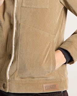ALTERNATE VIEW OF WOMEN'S WIND RIVER CORDUROY TRUCKER JACKET IN OLD OAK image number 6
