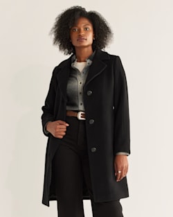 WOMEN'S WALKER WOOL COAT IN BLACK image number 1