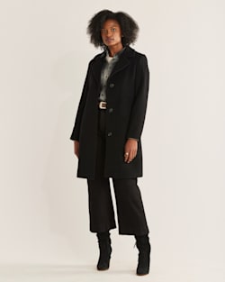 ALTERNATE VIEW OF WOMEN'S WALKER WOOL COAT IN BLACK image number 2
