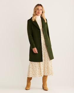 WOMEN'S WALKER WOOL COAT IN VINTAGE GREEN image number 1