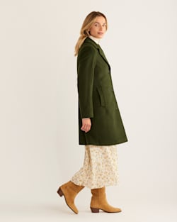 ALTERNATE VIEW OF WOMEN'S WALKER WOOL COAT IN VINTAGE GREEN image number 2