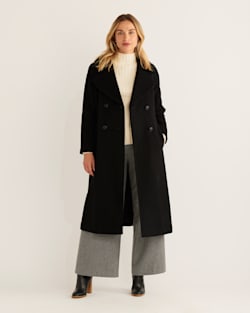 WOMEN'S UPTOWN LONG WOOL COAT IN BLACK image number 1
