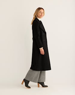 ALTERNATE VIEW OF WOMEN'S UPTOWN LONG WOOL COAT IN BLACK image number 2