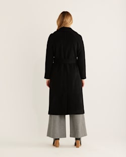 ALTERNATE VIEW OF WOMEN'S UPTOWN LONG WOOL COAT IN BLACK image number 3