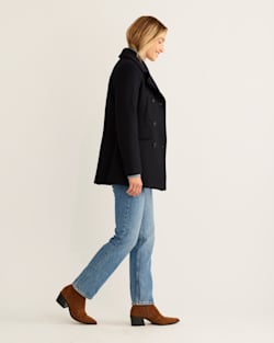 ALTERNATE VIEW OF WOMEN'S PEACOAT IN NAVY image number 2