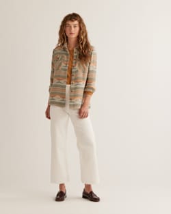 WOMEN'S COASTLINE OVERSHIRT IN SAGE SUMMERLAND SERAPE image number 1