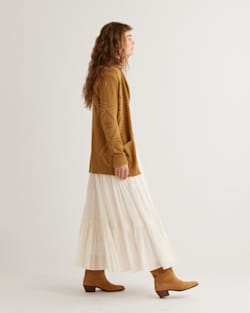 ALTERNATE VIEW OF WOMEN'S HERITAGE COTTON CARDIGAN IN BRONZE/CURRY image number 2