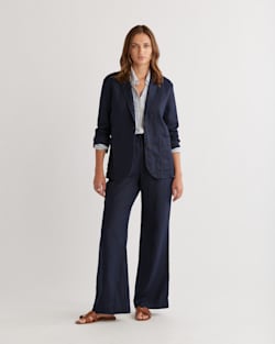 WOMEN'S BIRCH BAY LINEN BLAZER IN NAVY image number 1
