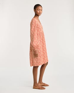 ALTERNATE VIEW OF WOMEN'S JANA V-NECK DRESS IN RED MULTI image number 2