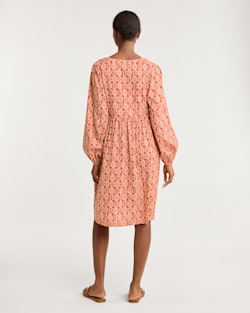 ALTERNATE VIEW OF WOMEN'S JANA V-NECK DRESS IN RED MULTI image number 3