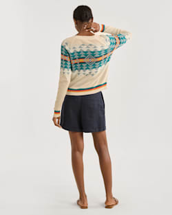 ALTERNATE VIEW OF WOMEN'S HIGHLAND PEAK COTTON SWEATER IN IVORY image number 3