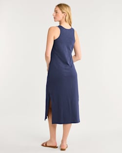 ALTERNATE VIEW OF WOMEN'S MIDI TANK DRESS IN NAVY image number 3