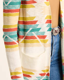 ALTERNATE VIEW OF WOMEN'S PACIFIC CITY DUSTER SWEATER IN SOFT ECRU MULTI image number 5