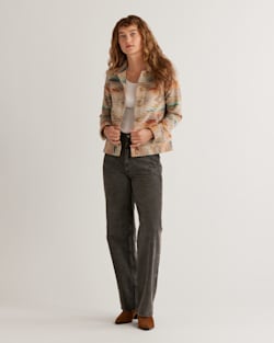 ALTERNATE VIEW OF WOMEN'S WOOL WILLA JACKET IN TAN MIX SUMMERLAND image number 4