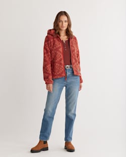 Glacier sunset water resistant fleece coat pendleton top