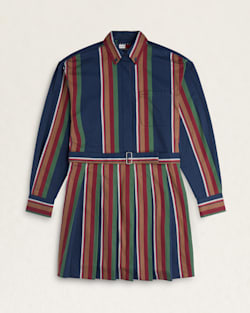 TOMMY X PENDLETON PLEATED SHIRT DRESS IN NEW YORK STRIPE image number 1