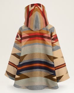 ALTERNATE VIEW OF LINDSEY THORNBURG X PENDLETON BLANKET CLOAK IN TAN WYETH TRAIL image number 2