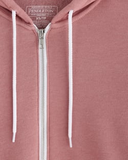 ALTERNATE VIEW OF WOMEN'S WESTERN GRAPHIC ZIP HOODIE IN MAUVE HEATHER image number 3