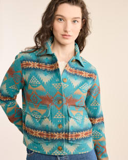 WOMEN'S LOWELL WOOL JACKET IN TURQUOISE NEHALEM image number 1