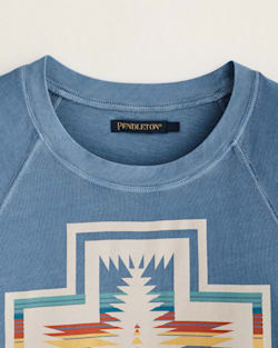 ALTERNATE VIEW OF WOMEN'S DESCHUTES HARDING GRAPHIC TEE IN BLUE image number 2