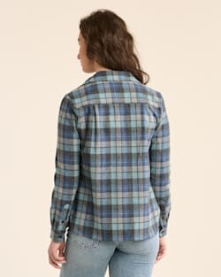 ALTERNATE VIEW OF WOMEN'S PLAID BOARD SHIRT IN BLUE ORIGINAL SURF image number 3