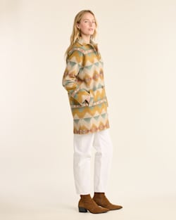 ALTERNATE VIEW OF WOMEN'S CAPE CREEK WOOL MAC COAT IN TAN MULTI image number 2