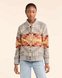 ALTERNATE VIEW OF WOMEN'S SMITH ROCK WOOL BOMBER IN GREY image number 4