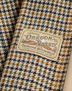 ALTERNATE VIEW OF WOMEN'S HUDSON LONG WOOL COAT IN TAN/BROWN CHECK image number 6