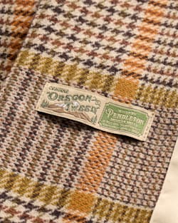 ALTERNATE VIEW OF WOMEN'S DAVIS GLEN PLAID WOOL BLAZER IN TAN/BROWN image number 6