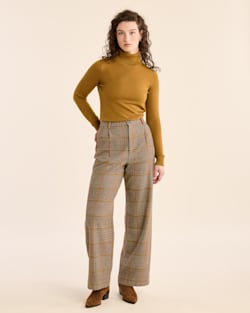 High rise glen plaid pants best sale