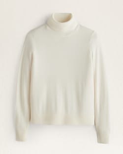 WOMEN'S MERINO TURTLENECK IN IVORY image number 1