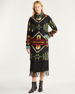 WOMEN'S FOUR CORNERS ARCHIVE BLANKET COAT IN OXFORD image number 1