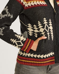 Shop Women's Alpine Lambswool Zip Cardigan for Warm Stylish