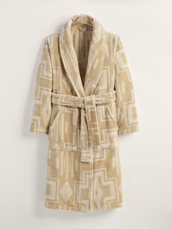 WOMEN'S HARDING COTTON TERRY VELOUR ROBE IN SANDSHELL image number 1