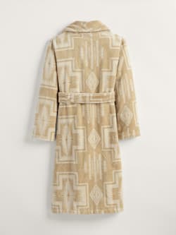 ALTERNATE VIEW OF WOMEN'S HARDING COTTON TERRY VELOUR ROBE IN SANDSHELL image number 2