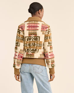 ALTERNATE VIEW OF WOMEN'S FOXGLOVE FLEECE BOMBER JACKET IN IVORY CHIEF JOSEPH image number 3