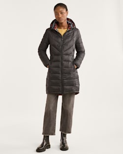 ALTERNATE VIEW OF WOMEN'S TUCSON LONG REVERSIBLE PARKA IN BLACK MULTI image number 2