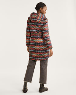 ALTERNATE VIEW OF WOMEN'S TUCSON LONG REVERSIBLE PARKA IN BLACK MULTI image number 4