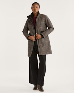 WOMEN'S KINGSTON COMMUTER COAT IN NAVY/TAN GLEN PLAID image number 1