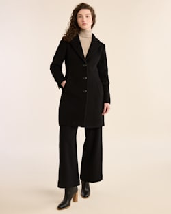 ALTERNATE VIEW OF WOMEN'S LOMBARD WOOL WALKER COAT IN BLACK image number 4