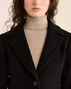 ALTERNATE VIEW OF WOMEN'S LOMBARD WOOL WALKER COAT IN BLACK image number 5