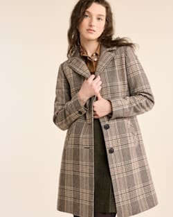 Plaid grey coat new arrivals