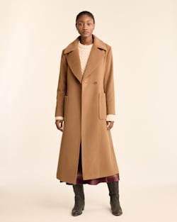 WOMEN'S NOB HILL WOOL WRAP COAT IN CAMEL image number 1