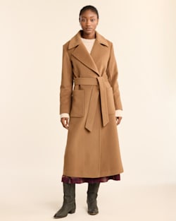 ALTERNATE VIEW OF WOMEN'S NOB HILL WOOL WRAP COAT IN CAMEL image number 6