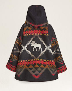 ALTERNATE VIEW OF LINDSEY THORNBURG X PENDLETON BLANKET CLOAK IN BLACK LOST TRAILS image number 2