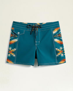 BIRDWELL X PENDLETON WOMEN'S BIRDIE BOARDSHORTS IN TURQUOISE SUMMERLAND image number 1