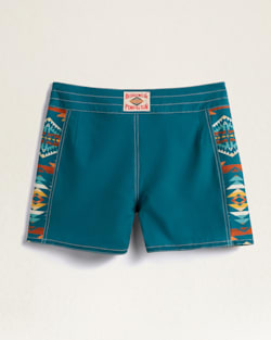 ALTERNATE VIEW OF BIRDWELL X PENDLETON WOMEN'S BIRDIE BOARDSHORTS IN TURQUOISE SUMMERLAND image number 2