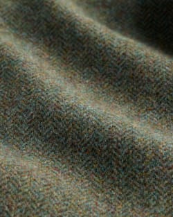 ALTERNATE VIEW OF WOMEN'S DAVIS HERRINGBONE WOOL BLAZER IN GREEN/SHALE MIX image number 7